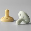 Tommee Tippee Breast Like Orthodontic Silicone Soother 0-6m+, 2 Τεμάχια - Κίτρινο / Τιρκουάζ