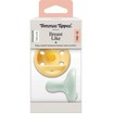 Tommee Tippee Breast Like Orthodontic Silicone Soother 0-6m+, 2 Τεμάχια - Κίτρινο / Τιρκουάζ