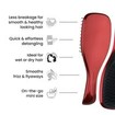 Tangle Teezer The Ultimate Detangler Mini Straight & Curly Hairbruhsh 1 Τεμάχιο - Devil Wears Prada Red