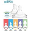 Dr. Brown\'s Natural Flow Options+ Level Y-Cut Silicone Teat 9m+, 2 Τεμάχια, Κωδ WNY201-ELX