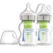 Dr.Brown\'s Natural Flow Options+ Μπιμπερό Γυάλινο Αντικολικό με Φαρδύ Λαιμό Θηλή Σιλικόνης 0m+, 2x150ml Dr.Brown\'s Natural Flow Options+ Μπιμπερό Γυάλινο Αντικολικό με Φαρδύ Λαιμό Θηλή Σιλικόνης 0m+, 2x150ml