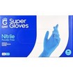 Gmt Super Gloves Blue Medical Examination Nitrile Powder Free Gloves 100 Τεμάχια - Medium