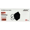 Jiada Filtering Half Mask FFP2 NR, 20 Τεμάχια - Μαύρο