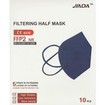 Jiada Filtering Half Mask FFP2 NR, 10 Τεμάχια - Σκούρο Μπλε