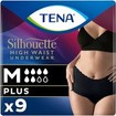 Tena Silhouette Plus Black Underwear 9 Τεμάχια - Medium
