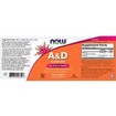Now Foods Vitamin A 10.000 IU & D 400 IU 100 Softgels
