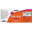 Now Foods Folic Acid 800mcg With Vitamin B-12 25mcg Διευκολύνει Σημαντικά την Παραγωγή Κυτταρικής Ενέργειας 250tabs