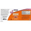 Now Foods MSM 1500mg Vegeterian Συμπλήρωμα Διατροφής που Βοηθά στην Αντιμετώπιση του Χρόνιου Πόνου από Οσφυαλγίες 100 Tabs