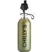 Chilly\'s Series 2 Flip Cargo Reusable Bottle 500ml - Moss