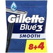Gillette Blue3 Smooth Disposable Razors 12 Τεμάχια