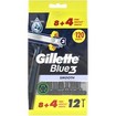 Gillette Blue3 Smooth Disposable Razors 12 Τεμάχια