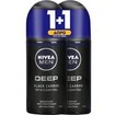 Nivea Promo Men Deep Black Carbon Roll-On Deodorant 2x50ml 1+1 Δώρο