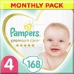Pampers Premium Care Monthly Pack No4 (9-14kg) 168 Πάνες