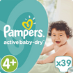 Pampers Active Baby Dry No4+ Maxi Plus (9-18kg) 39 Πάνες Pampers Active Baby Dry No4+ Maxi Plus (9-18kg) 39 Πάνες