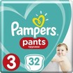 Pampers Pants No3 (6-11kg) 32 πάνες Pampers Pants No3 (6-11kg) 32 πάνες