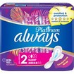Always Platinum Sanitary Towels with Comfort Lock Wings Size 2, 7 Τεμάχια