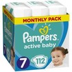 Pampers Active Baby Monthly Pack Νο7 (15+ kg) 112 πάνες Pampers Active Baby Monthly Pack Νο7 (15+ kg) 112 πάνες