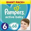Pampers Active Baby Giant Pack Νο6 (13-18 kg) 68 πάνες Pampers Active Baby Giant Pack Νο6 (13-18 kg) 68 πάνες