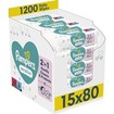 Pampers Sensitive Super Pack Baby Wipes 1200 Τεμάχια (15x80 Τεμάχια)