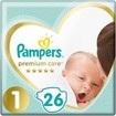 Pampers Premium Care No1 Newborn (2-5kg) 26 πάνες Pampers Premium Care No1 Newborn (2-5kg) 26 πάνες