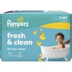 Pampers Fresh & Clean Wet Wipes 160 Τεμάχια (2x80 Τεμάχια)