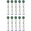 Oral-B Pro Cross Action Medium Electric Toothbrush Replacement Head White 10 Τεμάχια