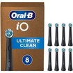 Oral-B iO Ultimate Clean Replacement Brush Heads Black 8 Τεμάχια
