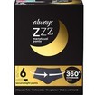 Always ZZZ Menstrual 360° Overnight Disposable Period Underwear Pants 3 Τεμάχια - Size 6