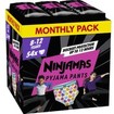 Pampers Ninjamas Pyjama Pants Girl 8-12 Years (27-43kg) Monthly Pack 54 Τεμάχια