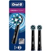 Oral-B Pro Cross Action Electric Toothbrush Head Black Replacement 2 Τεμάχια