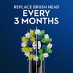 Oral-B Pro Cross Action Electric Toothbrush Head Black Replacement 2 Τεμάχια