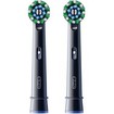 Oral-B Pro Cross Action Electric Toothbrush Head Black Replacement 2 Τεμάχια