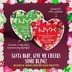 Nyx Professional Makeup Promo Xmas Edition Face Palette Highlighter 1 Τεμάχιο