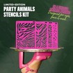 Nyx Professional Makeup Party Animals Stencils Kit 4 Τεμάχια
