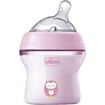 Chicco Natural Feeling Plastic Bottle 0m+ 150ml, 1 Τεμάχιο - Ροζ