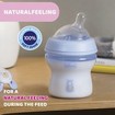 Chicco Natural Feeling Plastic Bottle 0m+, 1 Τεμάχιο - Μπλε