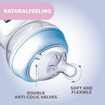 Chicco Natural Feeling Plastic Bottle 0m+, 1 Τεμάχιο - Μπλε