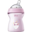 Chicco Natural Feeling Plastic Bottle 2m+ 250ml, 1 Τεμάχιο - Ροζ