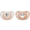 Chicco Silicone Soother Physio Forma Air 0-6m 2 Τεμάχια - Σάπιο Μήλο / Μπεζ
