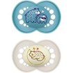 Mam Day & Night Silicone Soother 6-16m 2 Τεμάχια, Κωδ 174SBc - Μπλε / Κρεμ