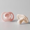 Tommee Tippee Ultrta Light Stay Put Orthodontic Silicone Soother 0-6m+, 2 Τεμάχια - Ρόζ / Λιλά