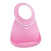 MakeMyDay Baby Bib Κωδ 70122, 1 Τεμάχιο - Tiffany Pink W/Pearls