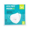 Ice Pro Mask KN95 FFP2 Μάσκα Προστασίας μιας Χρήσης σε Λευκό Χρώμα, 1 Τεμάχιο