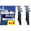 Gilette Promo Blue3 Smooth Disposable Razors 6 Τεμάχια