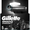 Gillette Mach 3 Charcoal Replacement Razors 5 Τεμάχια