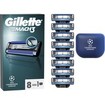 Gillette Promo Mach 3 Replacement Razors 8 Τεμάχια & Θήκη Μεταφοράς 1 Τεμάχιο