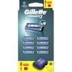 Gillette Promo Mach 3 Replacement Razors 8 Τεμάχια & Θήκη Μεταφοράς 1 Τεμάχιο
