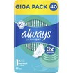 Always Giga Pack Ultra Normal Sanitary Towels with Wings Size 1, 40 Τεμάχια