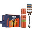 Gillette Promo Fusion 5 Razor 1 Τεμάχιο & Replacement Razor 4 Τεμάχια & Sensitive Shave Gel 200ml & Νεσεσέρ 1 Τεμάχιο