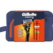 Gillette Promo Fusion 5 Razor 1 Τεμάχιο & Replacement Razor 4 Τεμάχια & Sensitive Shave Gel 200ml & Νεσεσέρ 1 Τεμάχιο